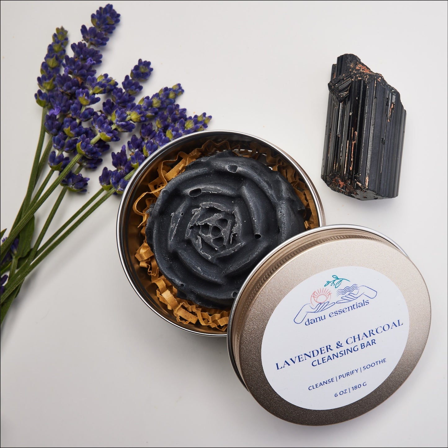 Lavender & Charcoal Jojoba Cleansing Bar